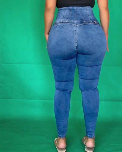 Girls New Lipo jeans Shaping in The Waist Area