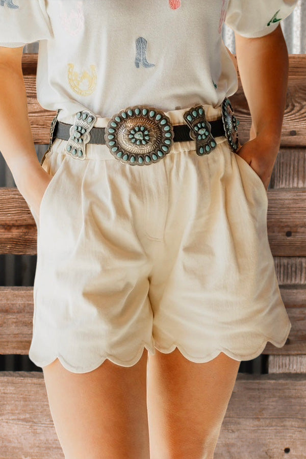 The Sadie Scallop Shorts