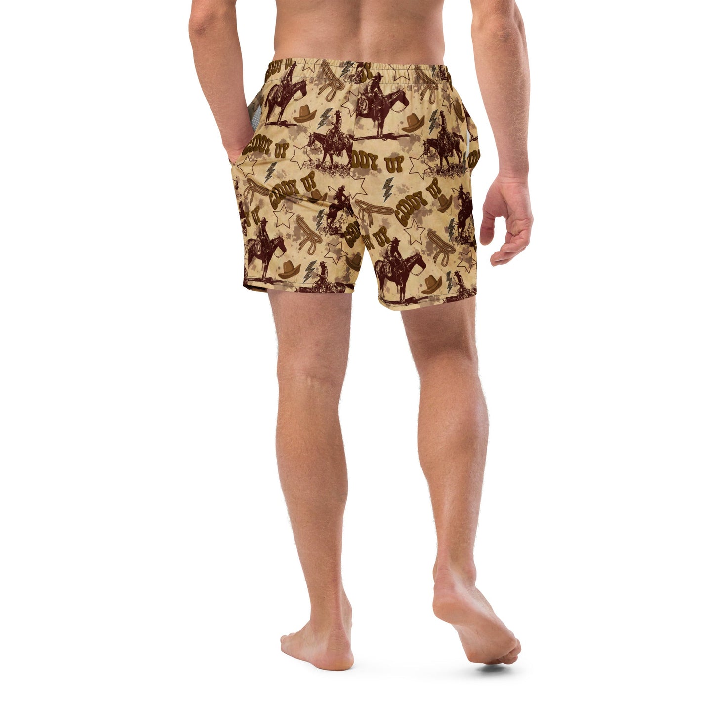 Yeehaw Vintage Western Men's Swim Trunks