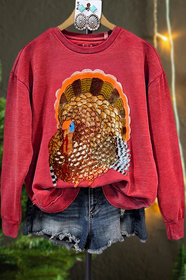 Classic Contrast Turkey Sweatshirt