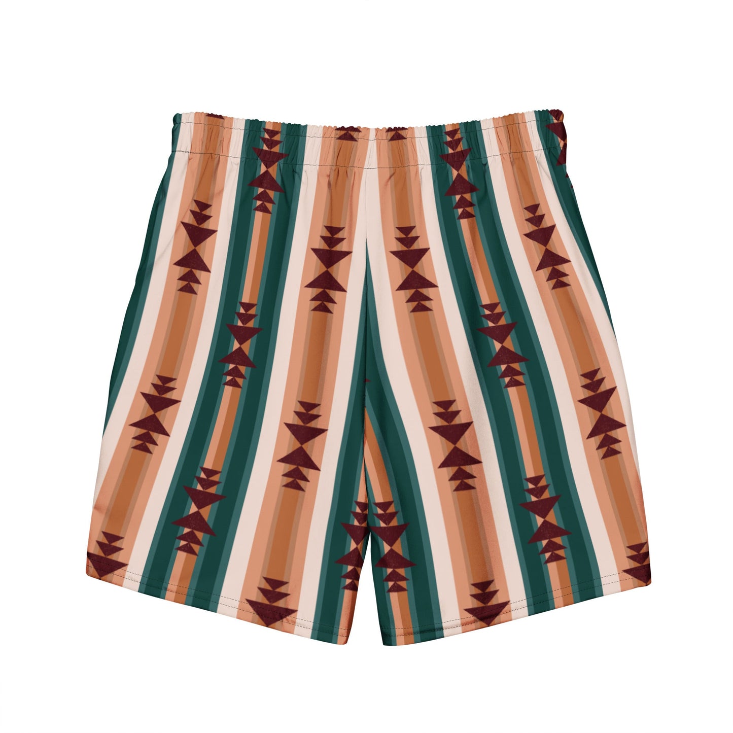 Yeehaw Cocoa Aztec Men's Swim Trunks