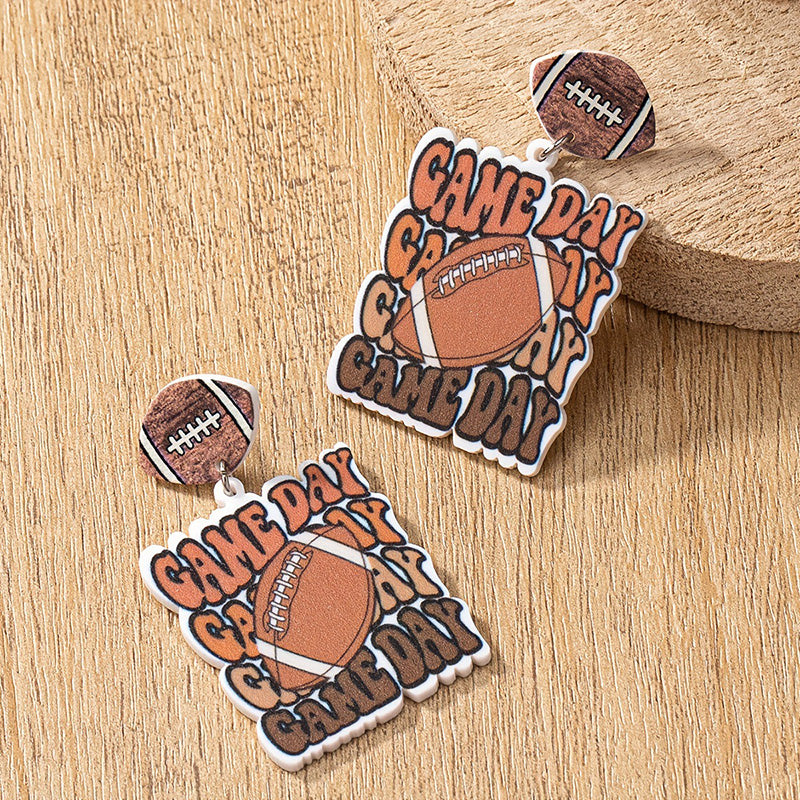 Distinctive Gameday Football Earrings