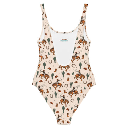 Rodeo Cowboy One-Piece Swimsuit