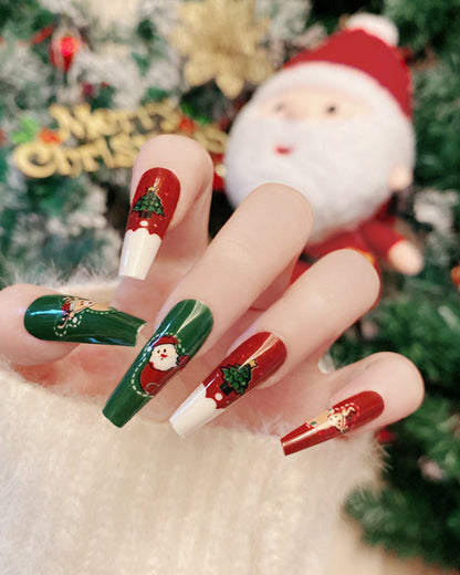 Christmas Snow Deer Elk Detachable Nail Art