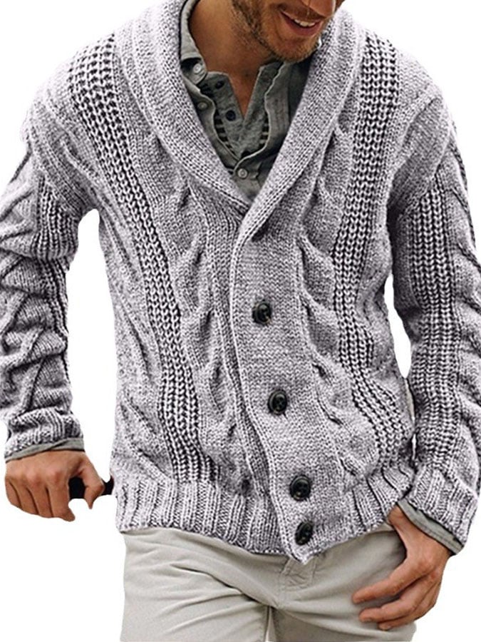 Men's Vintage Knit Cardigan