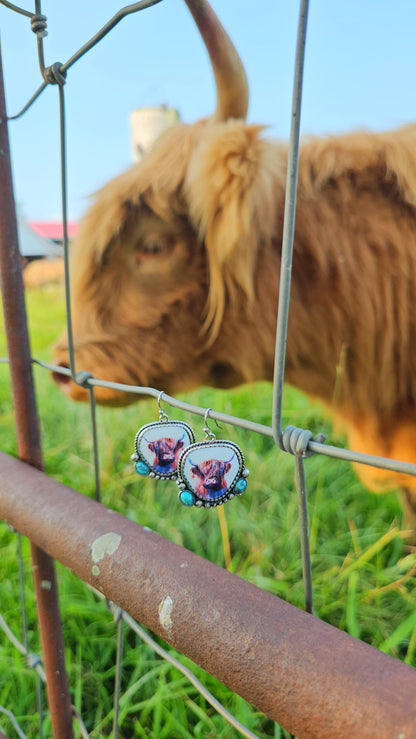 Highland Cow Earrings