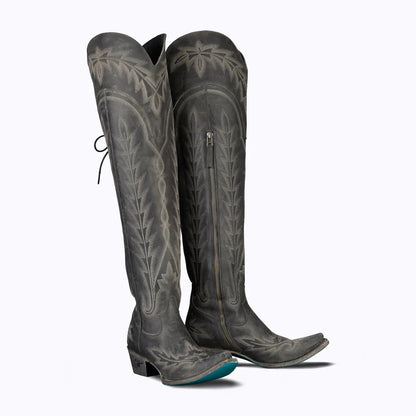 Retro Western Zipper Women's Boots