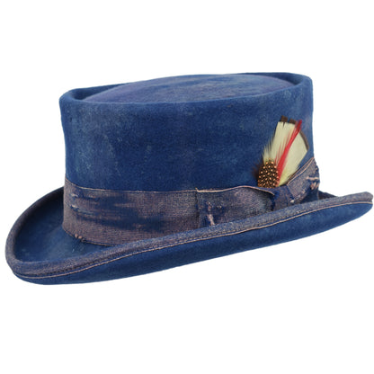 Western Desert Top handmade Sergio Anzani Hatmaker-wine