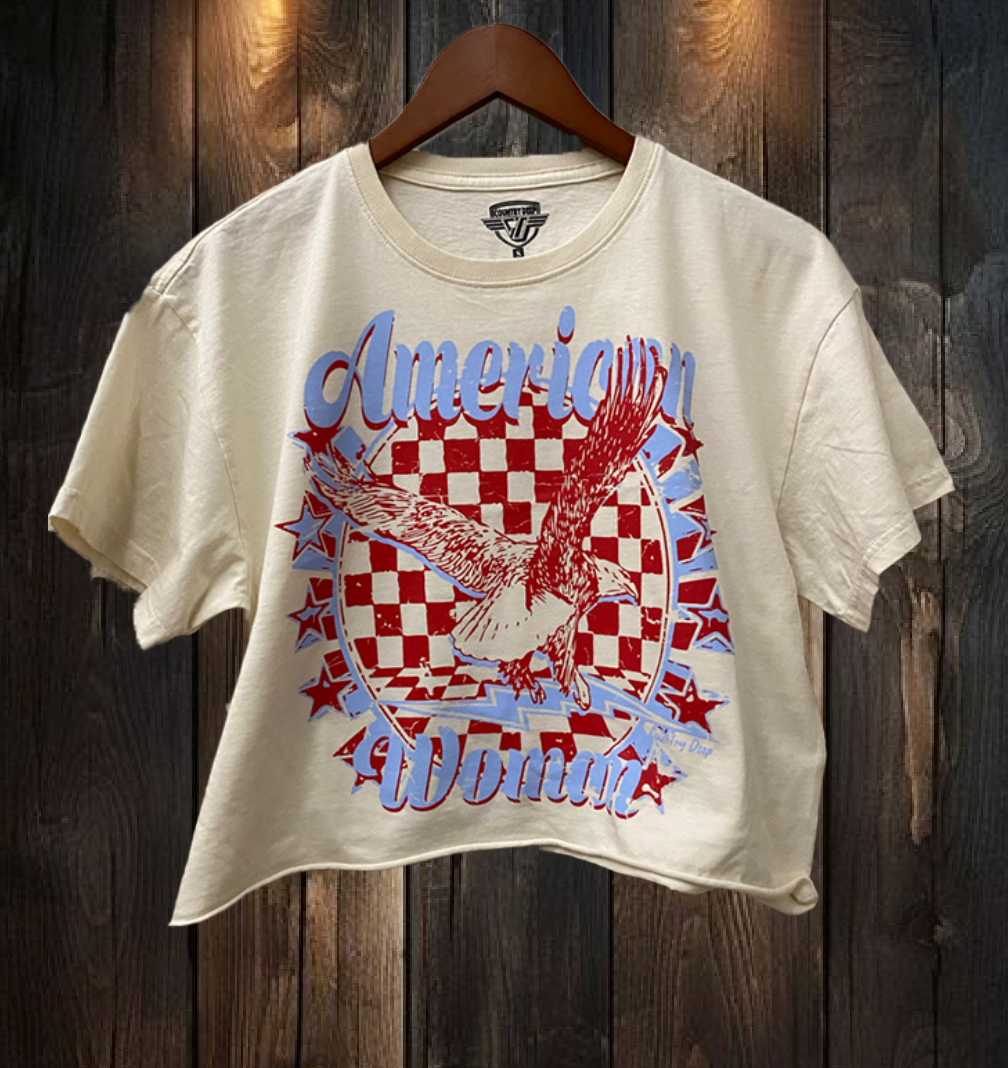 American Woman Relaxed Crop T-shirt