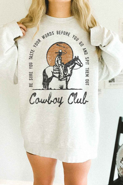 Cowboy Club Sweatshirt choice of colors