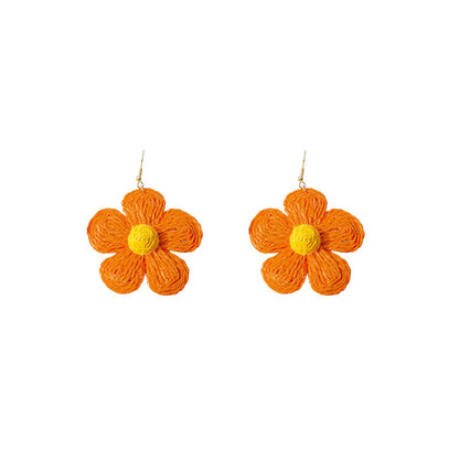 Cute Flower Braided Earrings