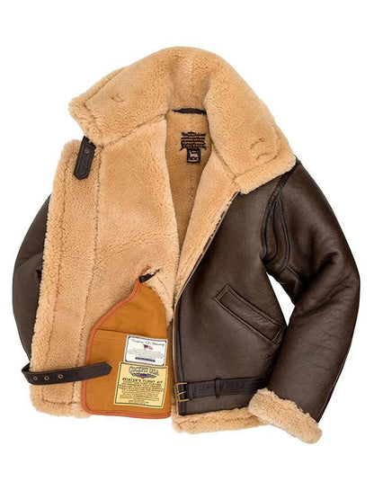 Western Style Lapel Men's Faux Fur Jacket