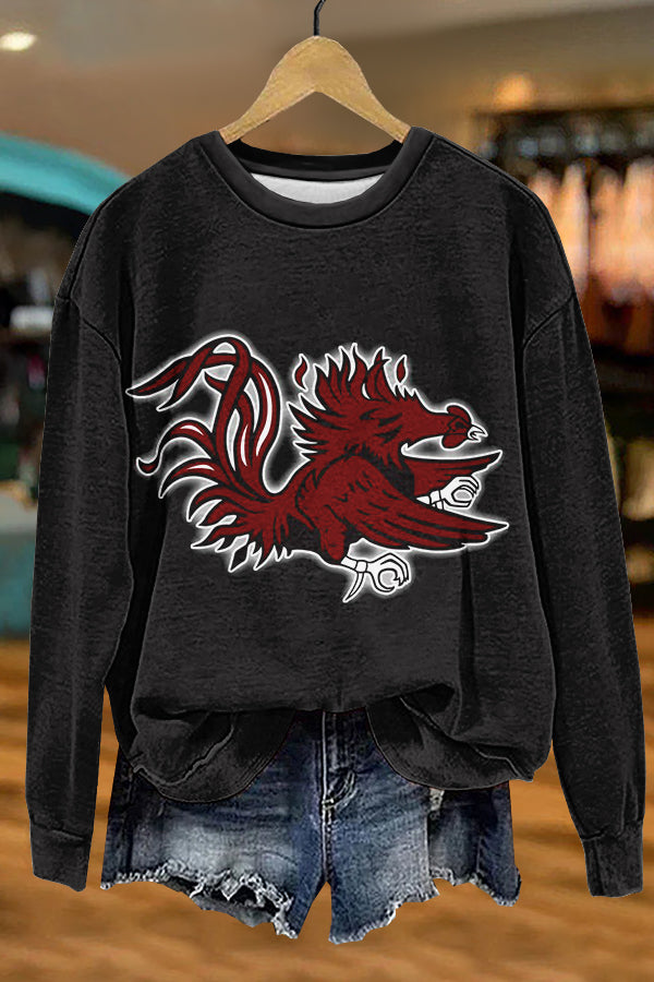 Classic South Carolina Gameday Gamecocks Print Sweatshirt