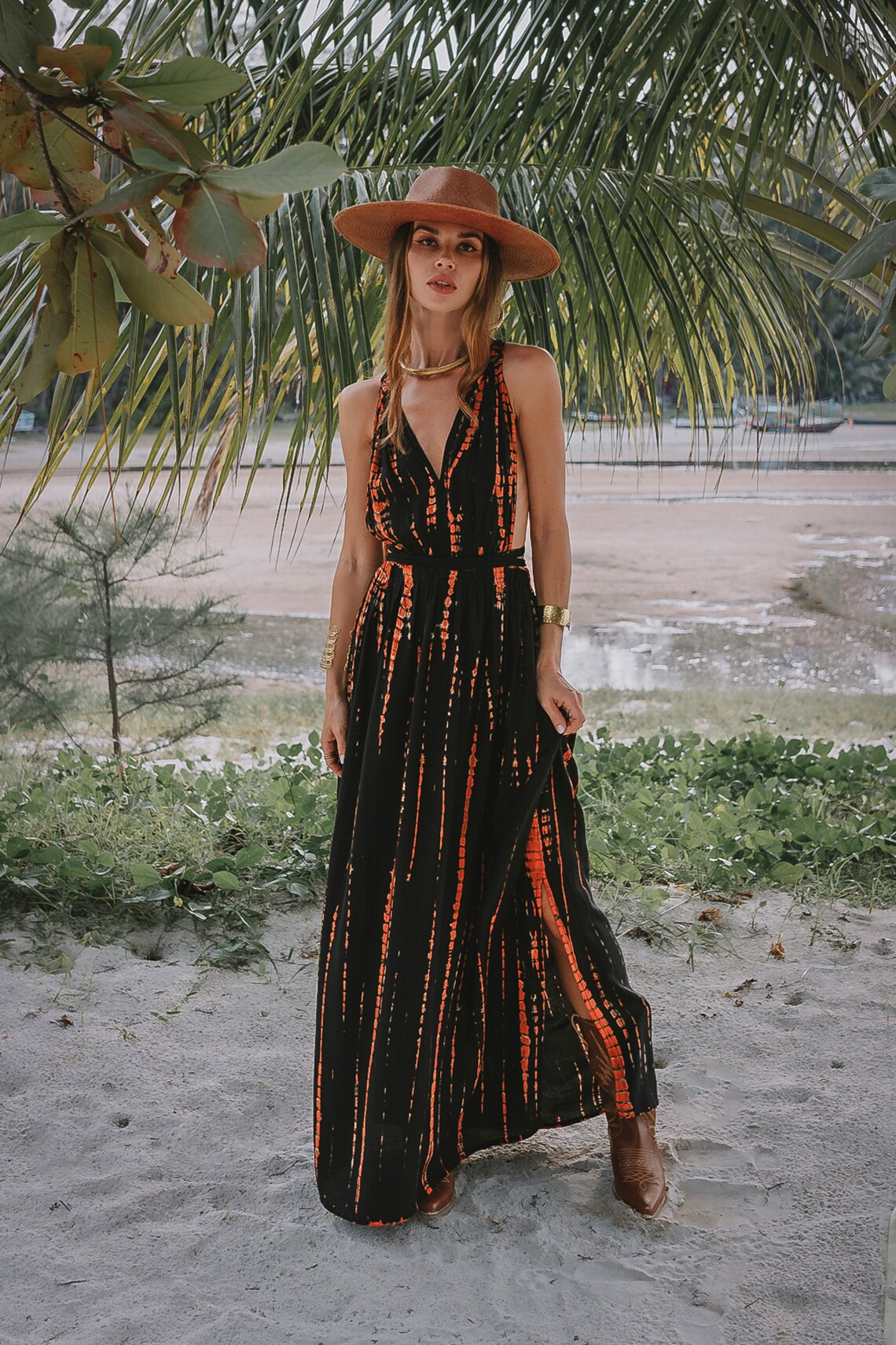 Goddess Tie Dye Dress/Bohemian Long Skirt