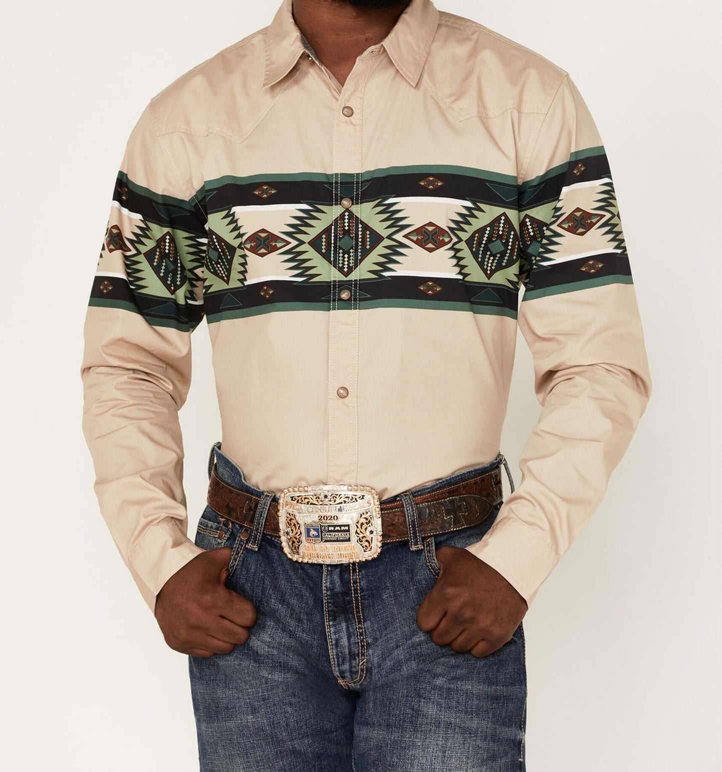 Men's Long Sleeve Snap Western Shirt