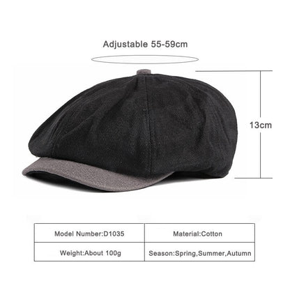 "Gallagher" Newsboy Cotton Cap