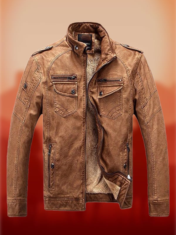 Men's Vintage Western Multi-Pocket Farm Work Jacket