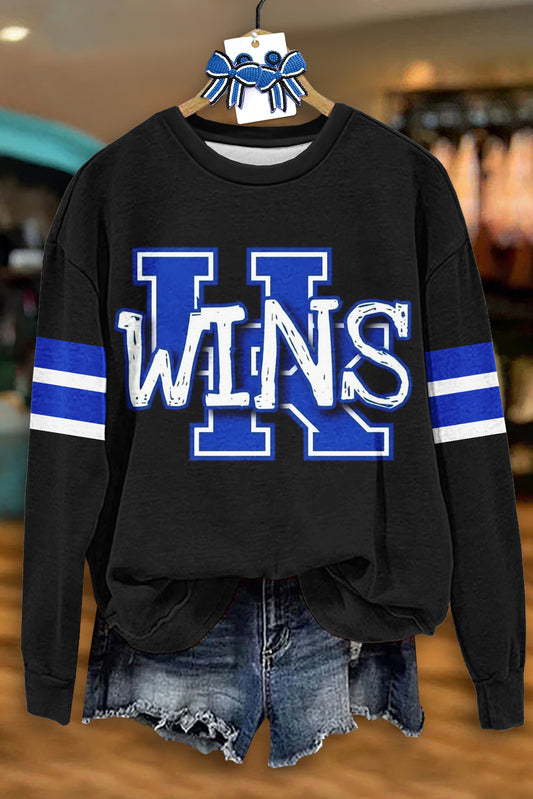 Classic Kentucky Wildcats Print Sweatshirt