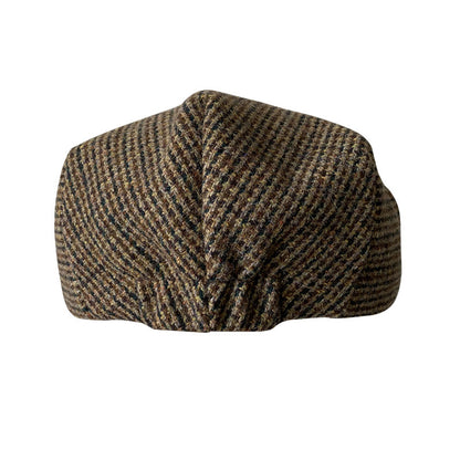 THE PEAKED Marl Flat Hat Taran-Harris Tweed