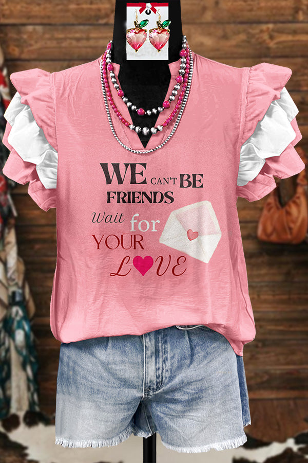 WE CAN'T BE FRIENDS Music Blouse