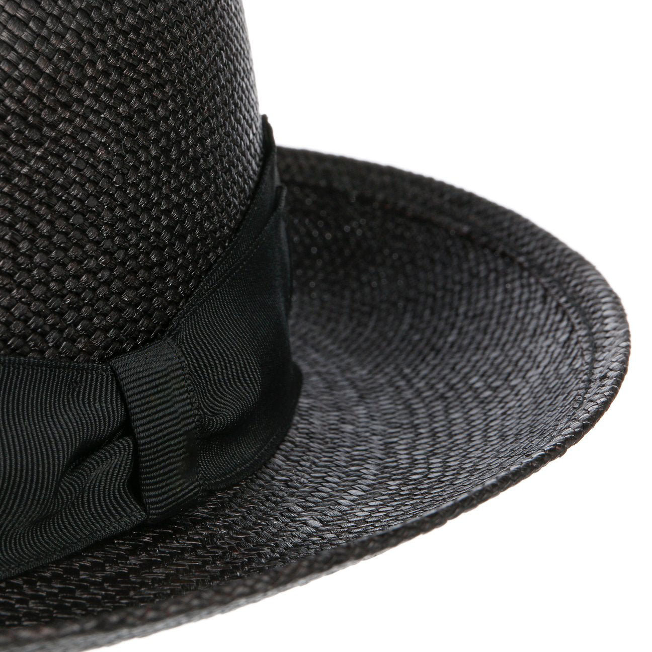 DAROLAN PANAMA STRAW HAT-BLACK