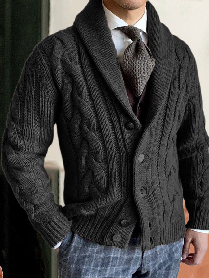 Men's Vintage Knit Cardigan