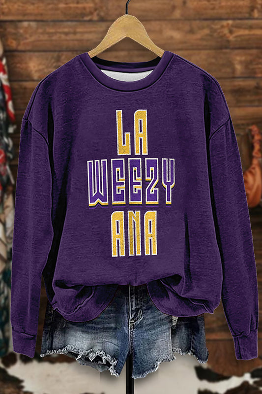 La Weezy Ana Print Sweatshirt