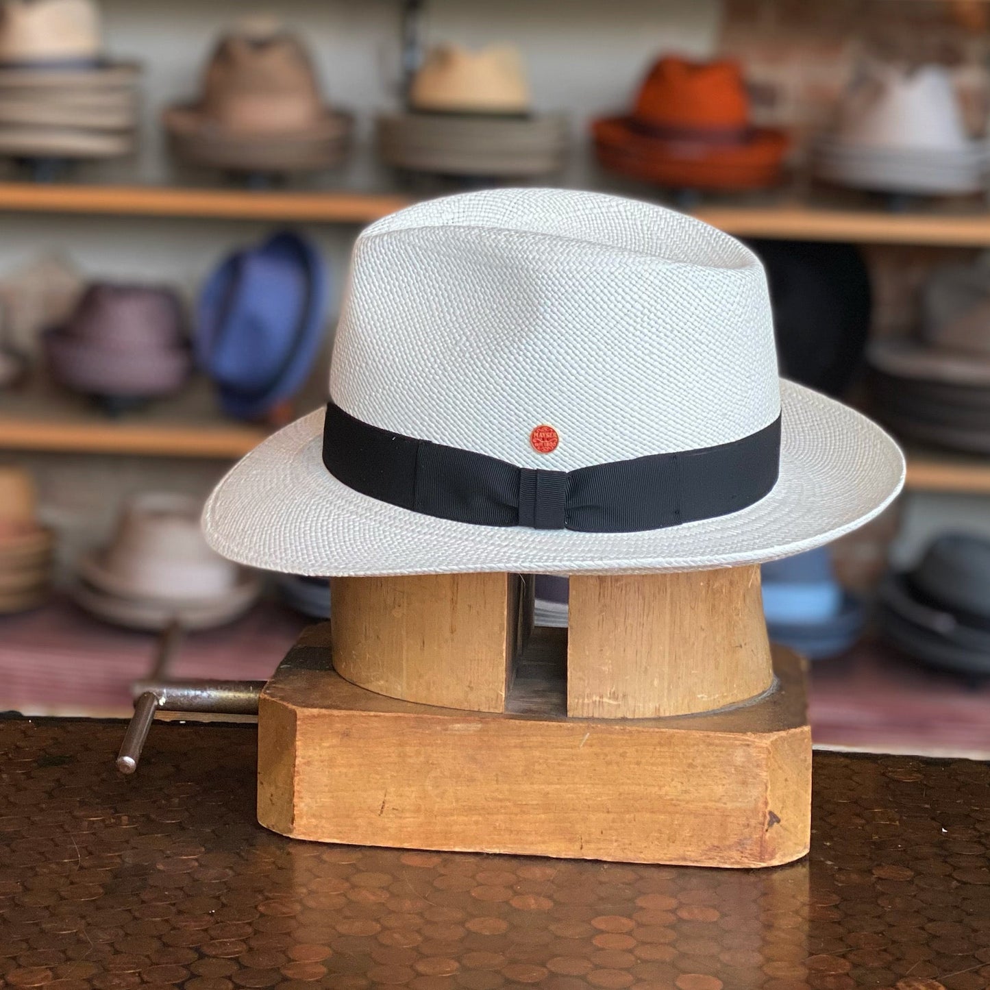 Can be rolls up for packing -Handmade panama hat-Albenga