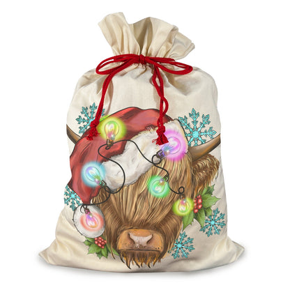 Christmas Highland Santa Sack set of 3