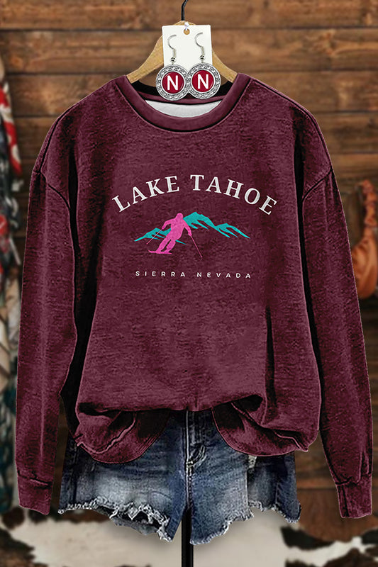 Lake Tahoe Retro Ski Sweatshirt