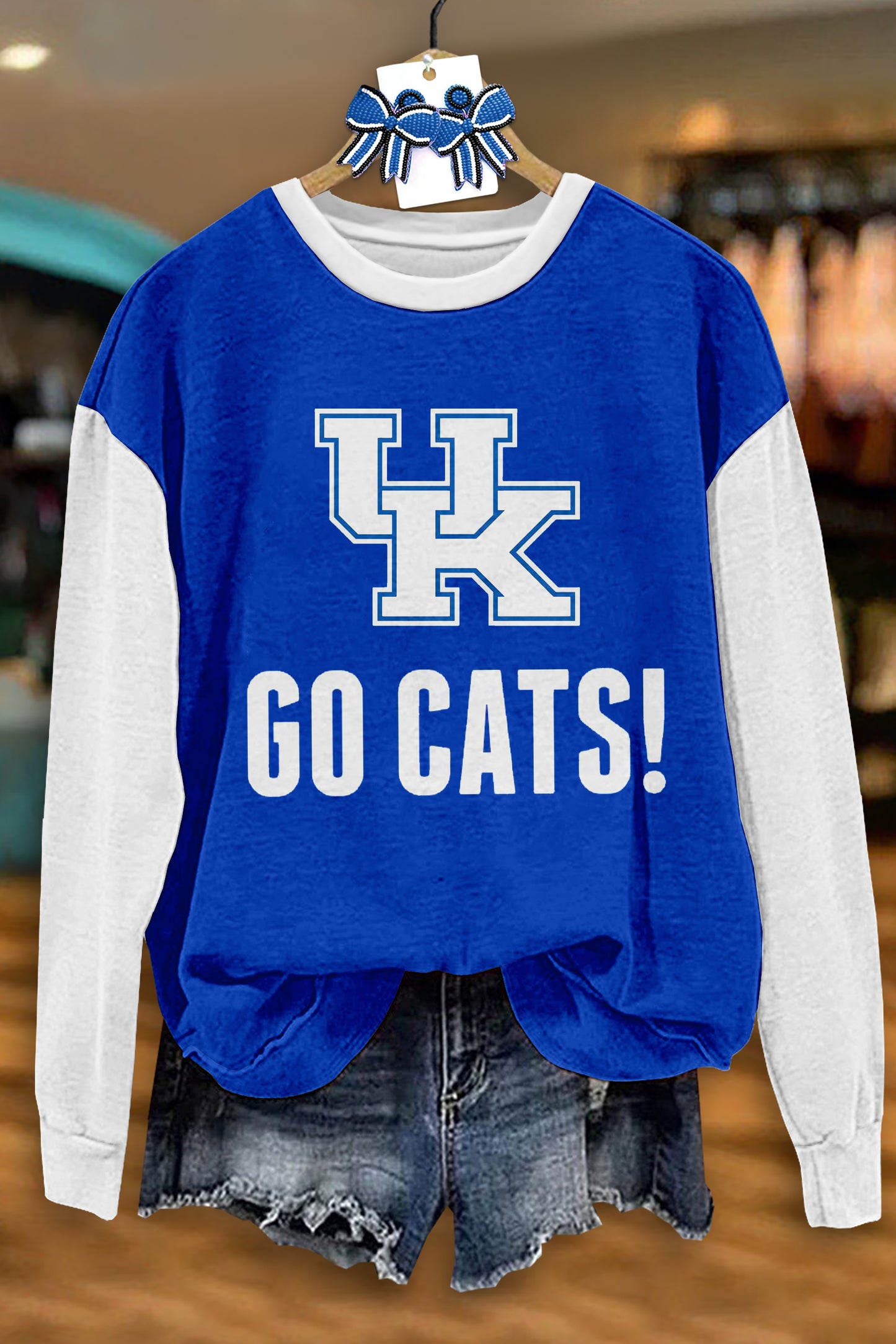 Kentucky Wildcats Contrast Print Sweatshirt