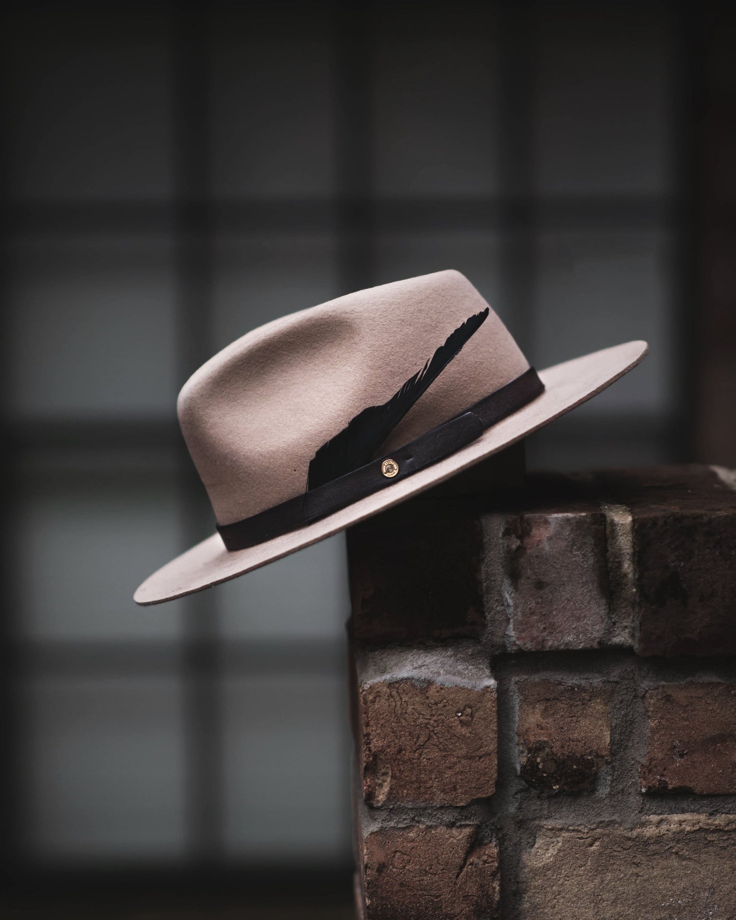 Griffin Fedora- Camel[Fast shipping and box packing]