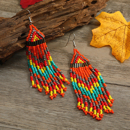 Vintage Long Fringed Earrings