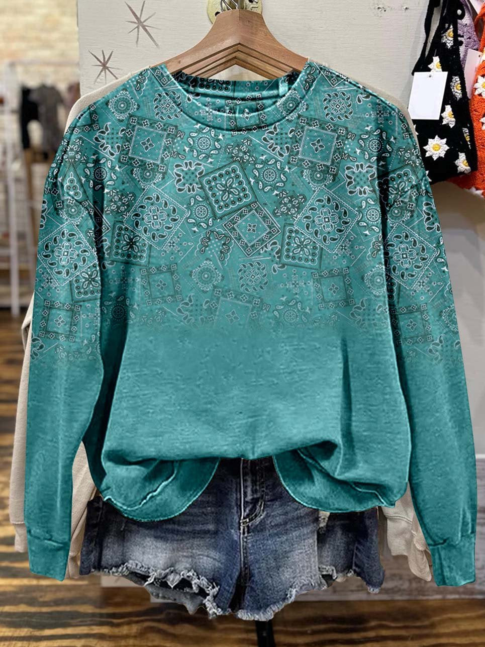 Paisley Casual Sweatshirt