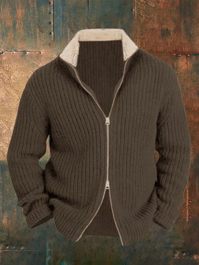 Men's Vintage Knit Cardigan