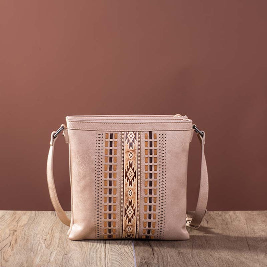 Montana West Aztec Embossed  Collection Crossbody Bag