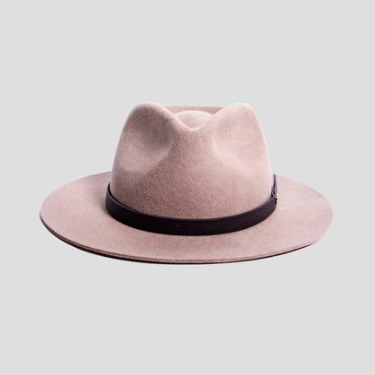 Dapper Men's Felt Fedora Hat__ark Grey