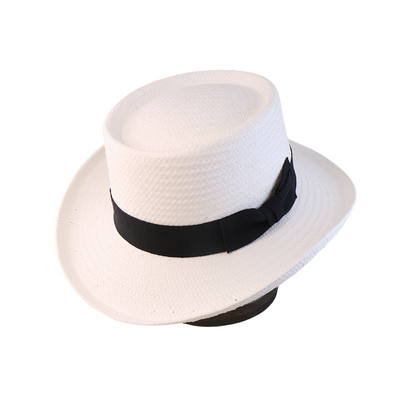 Vintage Vibe Straw Pork Pie Hat