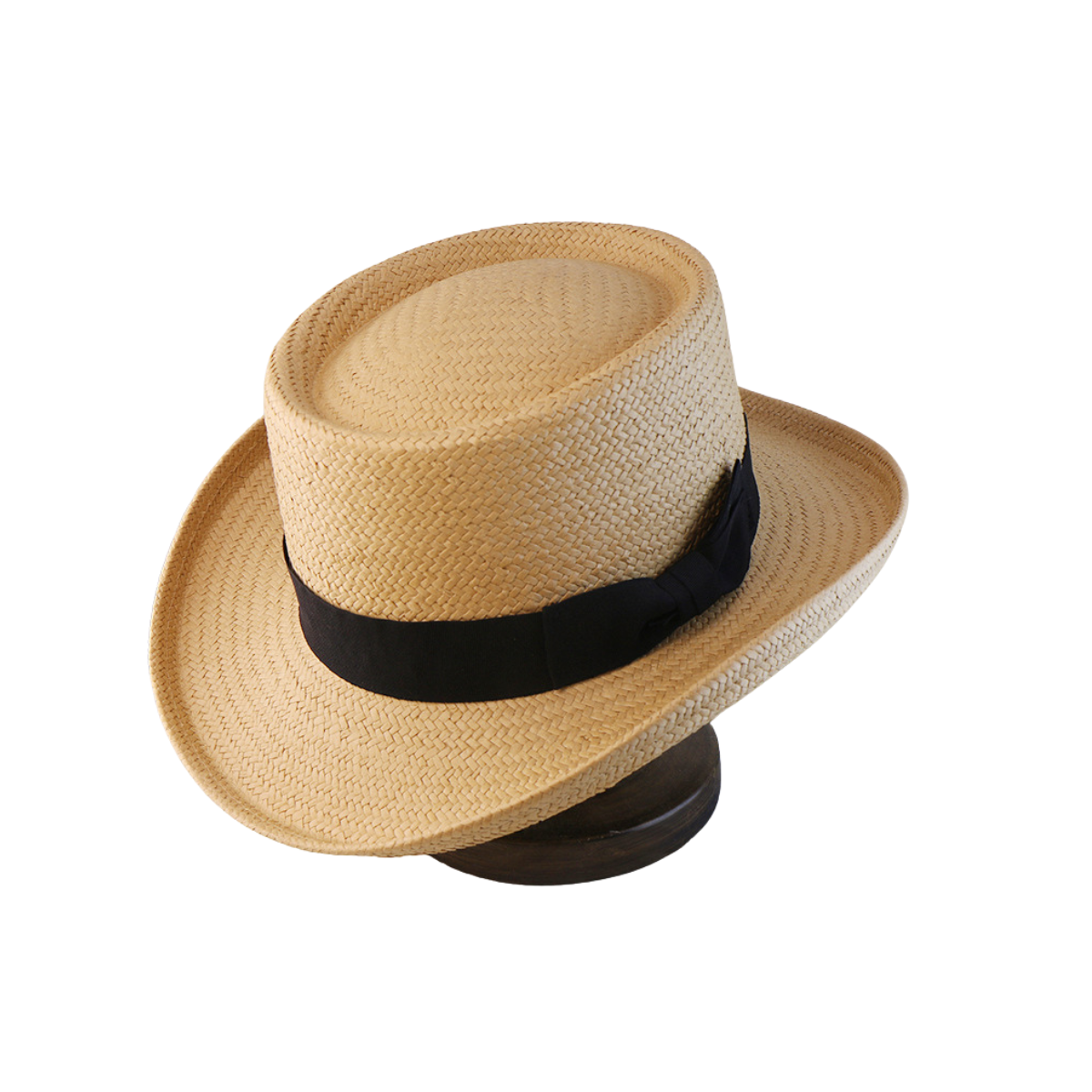 Vintage Vibe Straw Pork Pie Hat