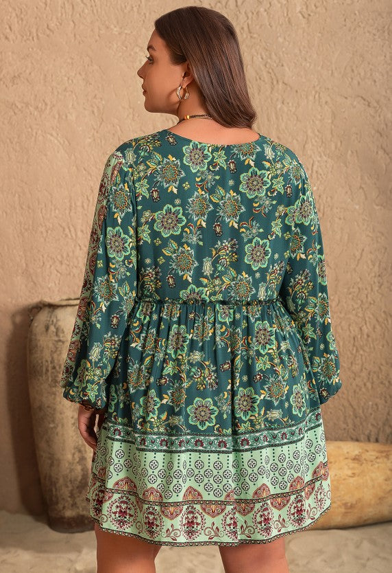 Amira Boho Floral Dress