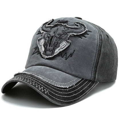 Men & Women Baseball Cap/Bull's head BoneOutdoor Fitted Hat