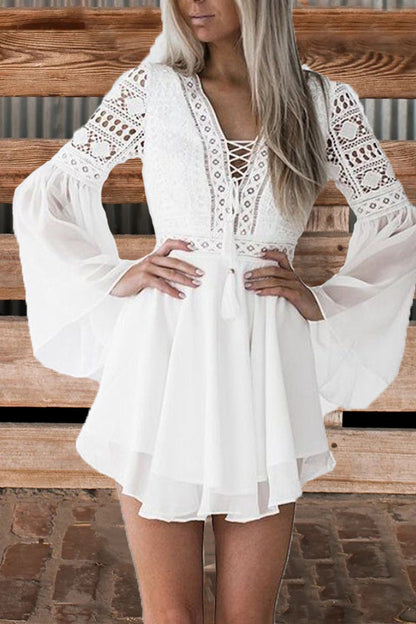 Women's Lace Chiffon Dress