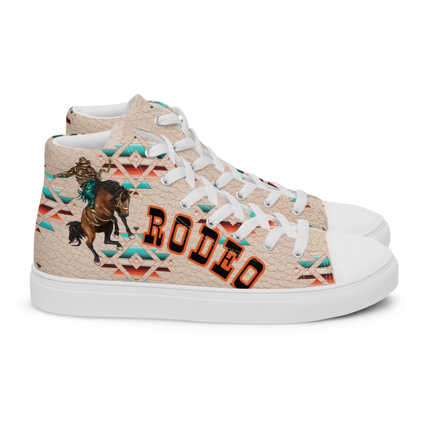 Rodeo Aztec Women__ high top canvas shoes