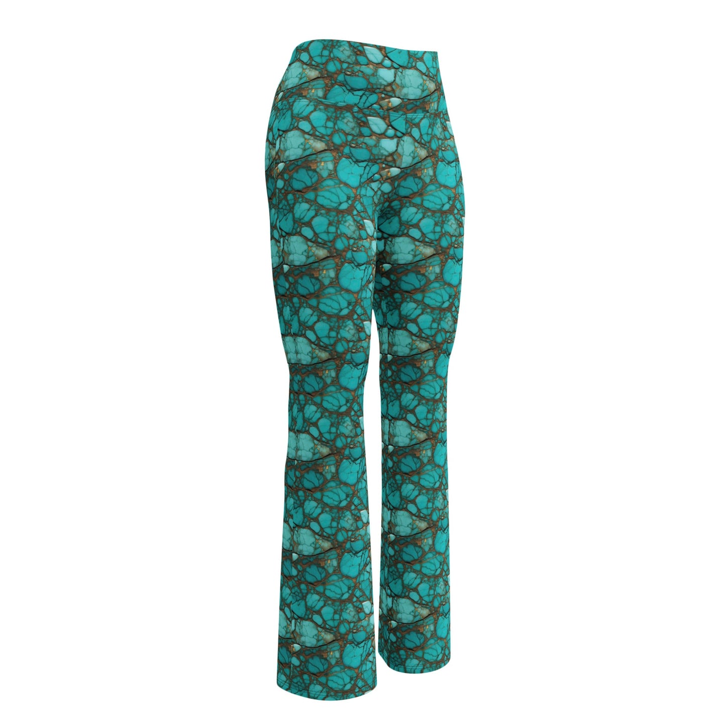 All Turquoise Flare Leggings