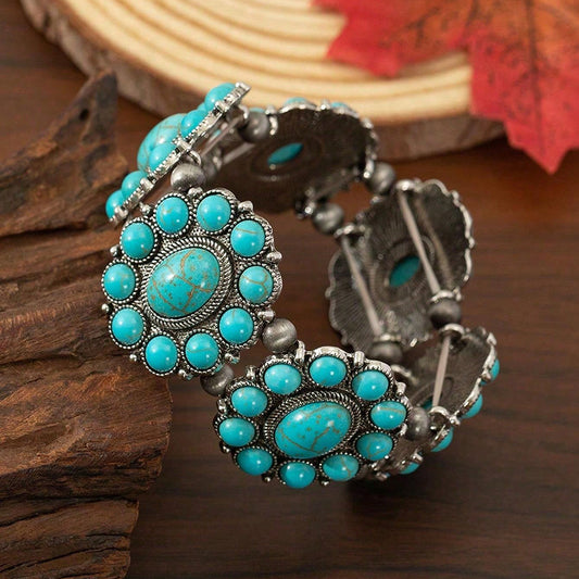 Vintage Ethnic Turquoise Bracelet