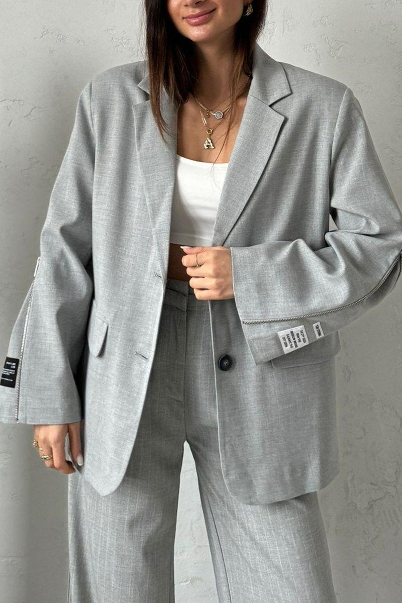 Women's Elegant Zipper Blazers