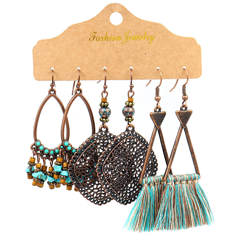 Women's Bohemian Combination Set Irregular Earrings