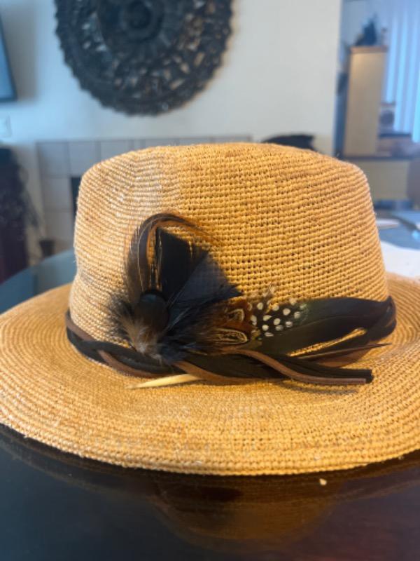 [New] Can be rolls up for packing- Goorin Handmade RAFFIA HAZE Fedora