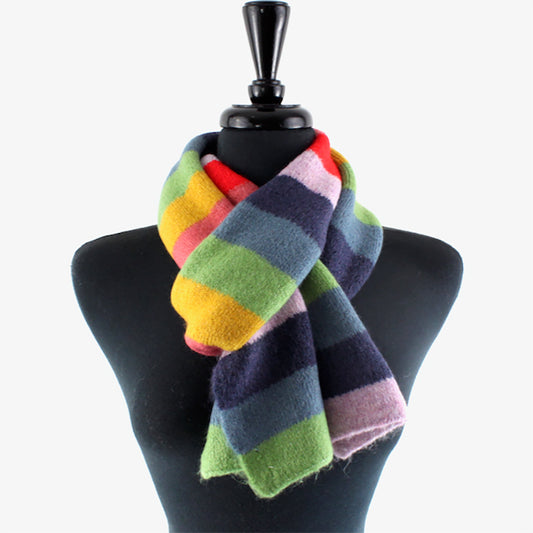 Colorblock Striped Warm Scarf