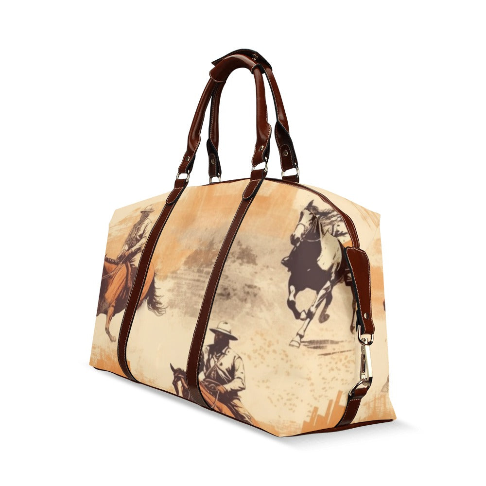 Grunge Western Large Travel Flight Bag